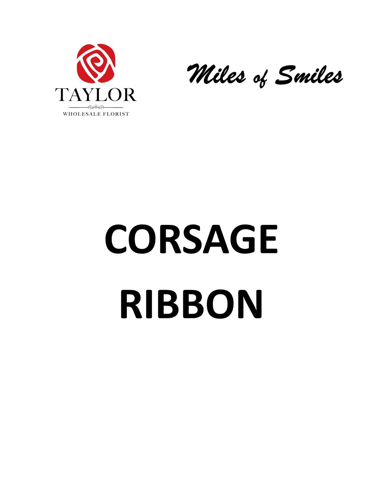 CORSAGE RIBBON